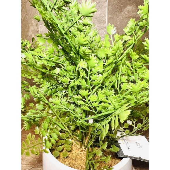 Threshold 14” Faux Fern Modern Ceramic Pot Artificial Arrangement - New - Picture 9 of 9